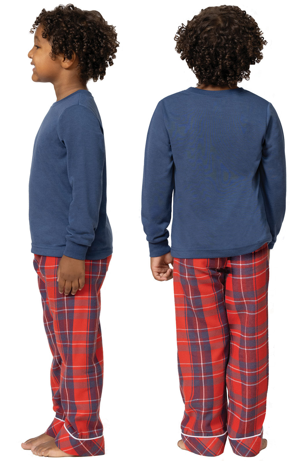 Americana Plaid Pullover Kids Pajamas