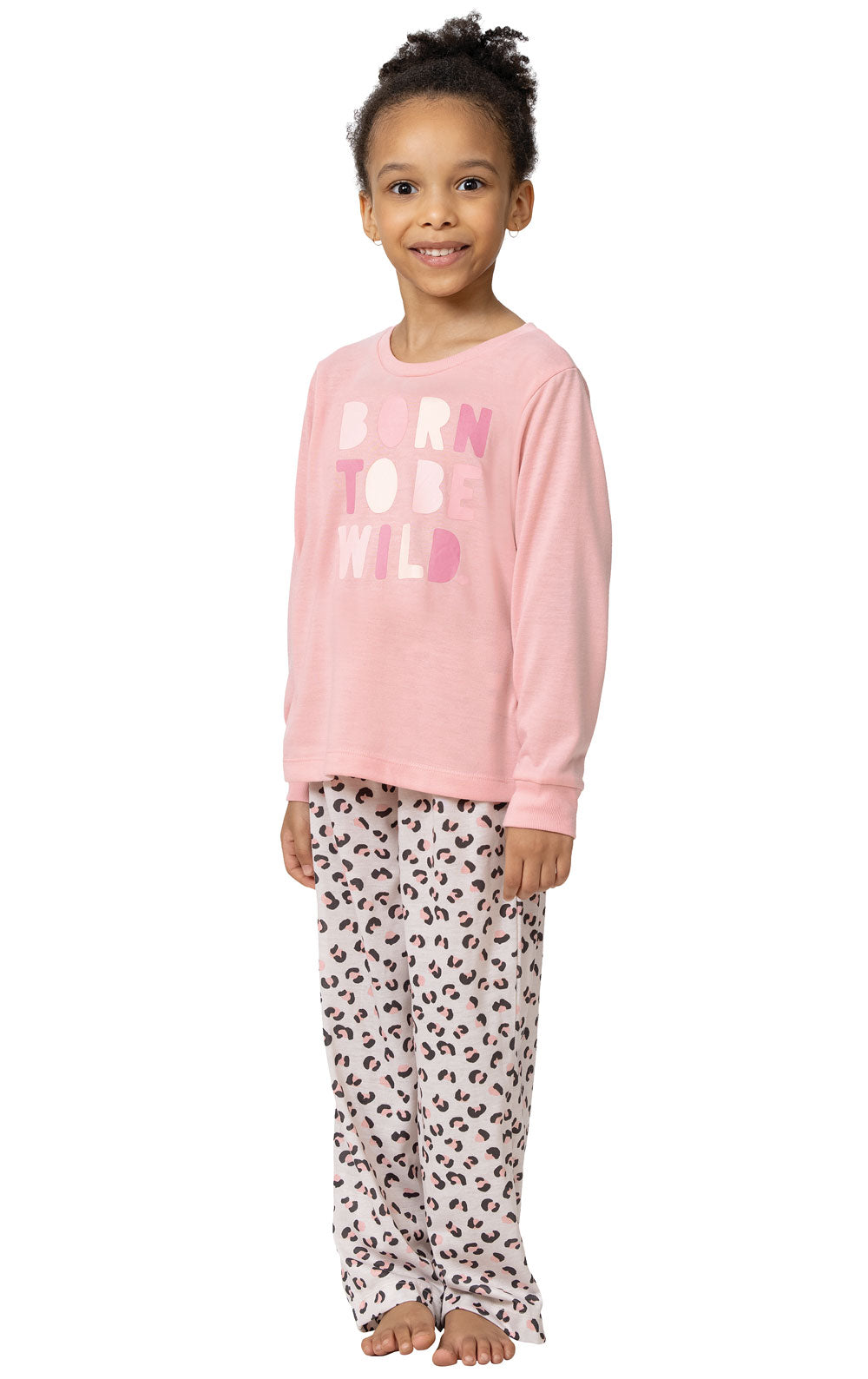 Long Sleeve Graphic Tee Girls Pajamas