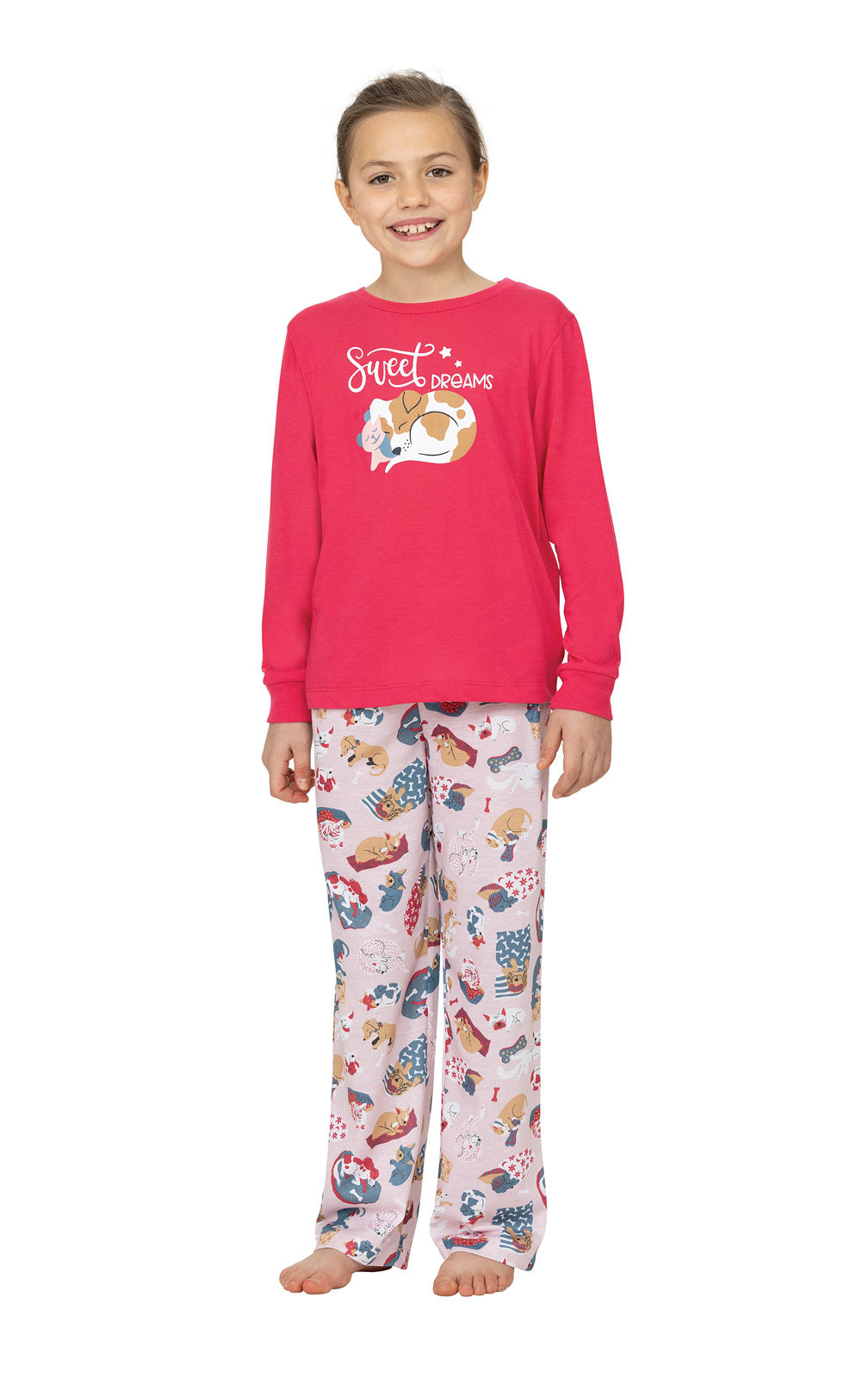 Dog Tired Long-Sleeve Kids Pajamas - Final Sale