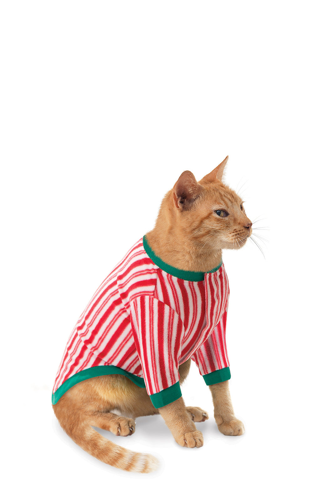 Candy Cane Fleece Pet Pajamas