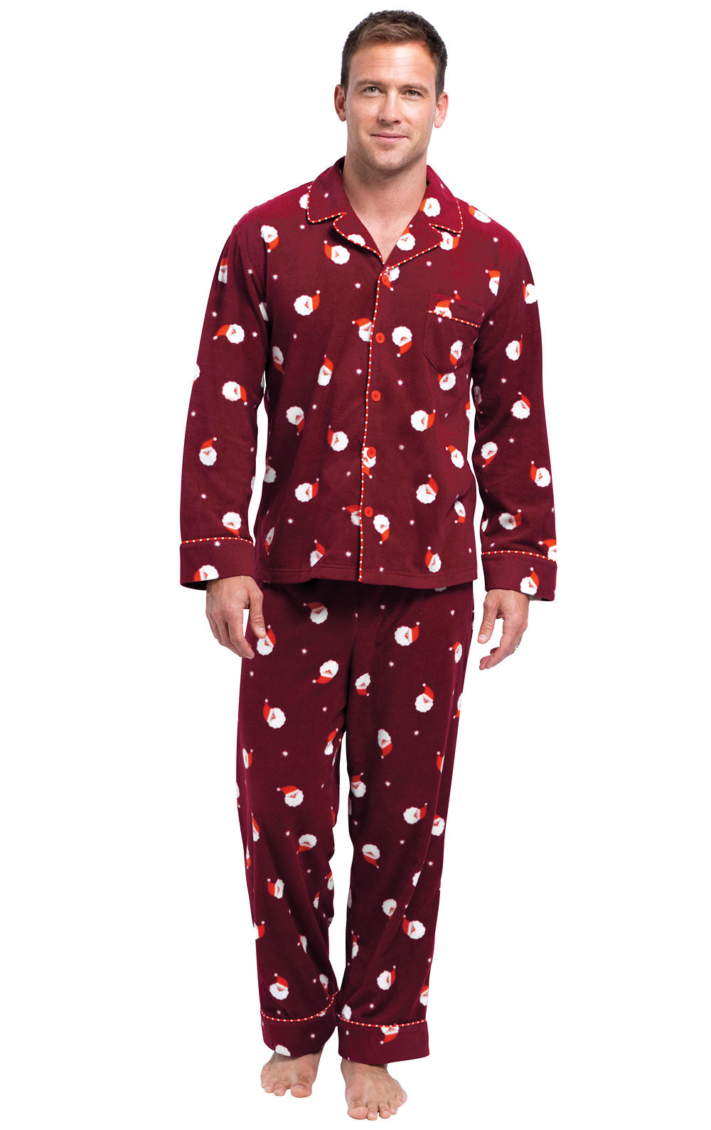 Santa Fleece Men's Pajamas - Final Sale