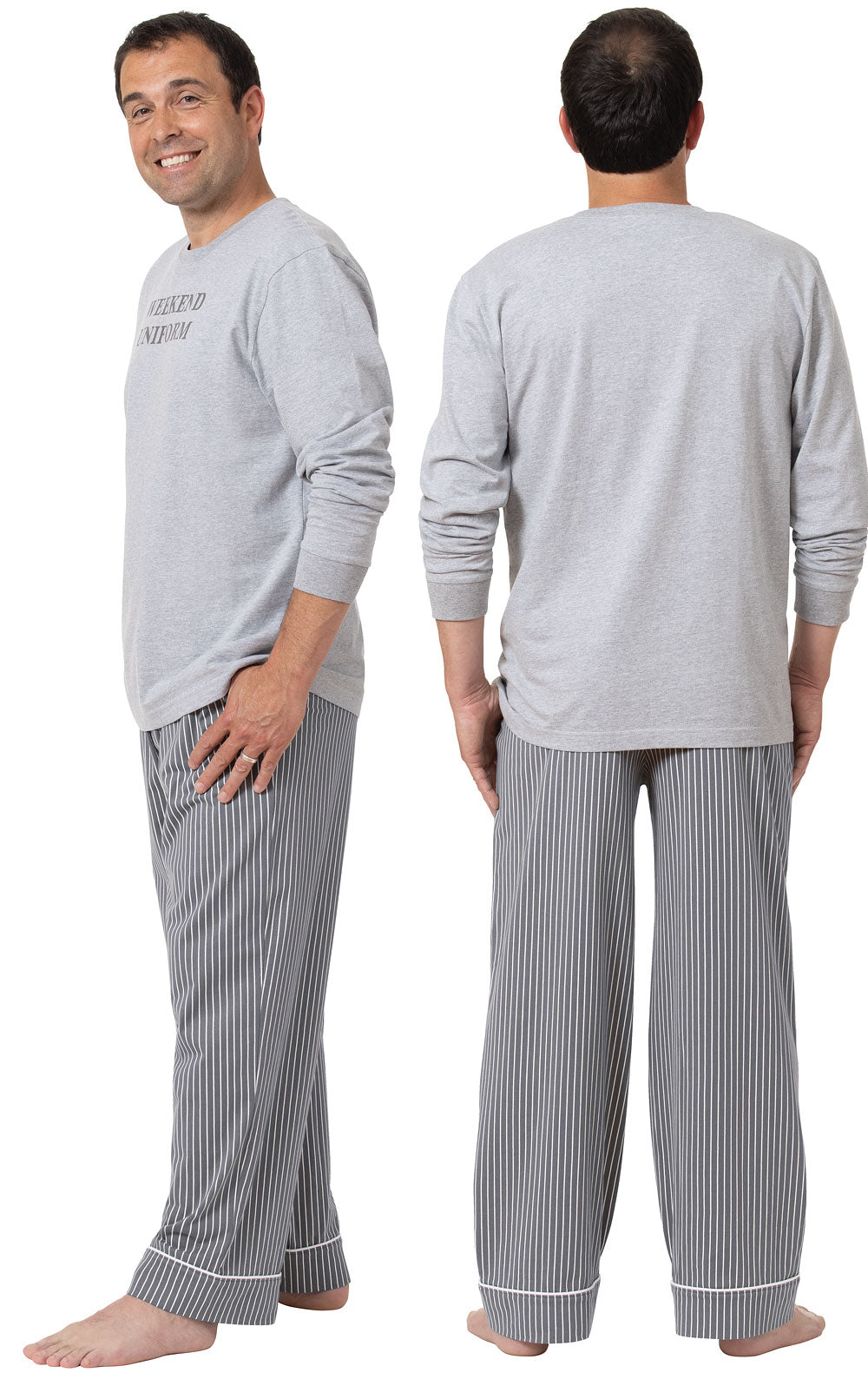 Uniform Pyjamas Weekend Uniform Striped Men's Pajamas | Pajamagram