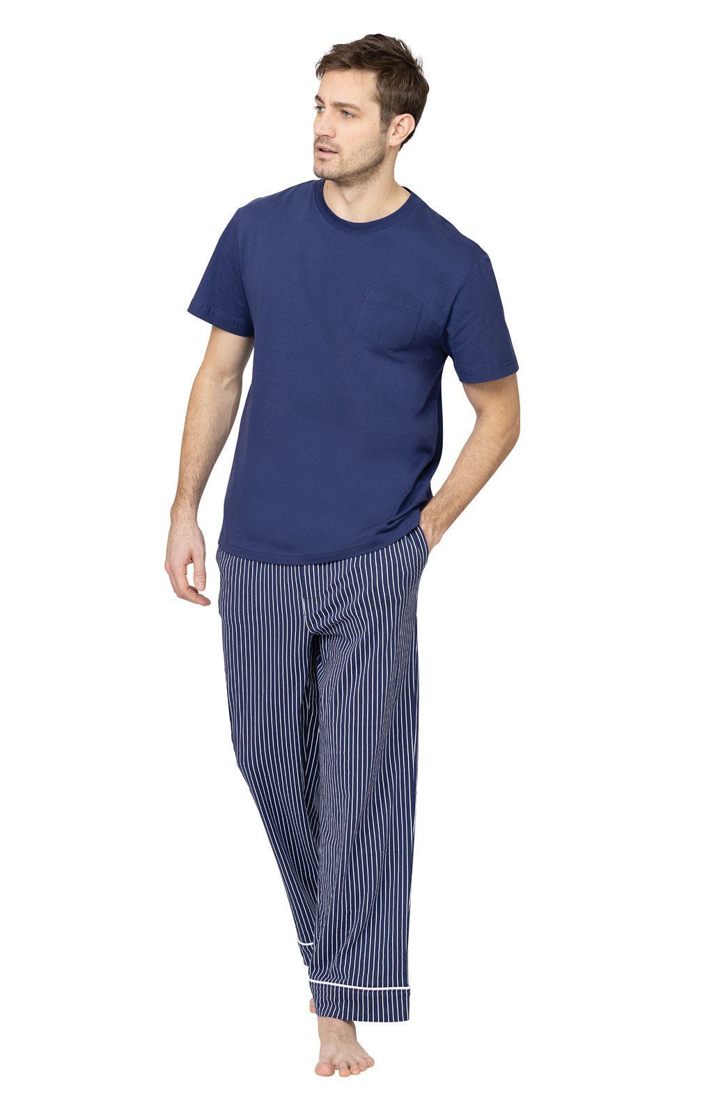 Men’s Short Sleeve Pullover Pajamas