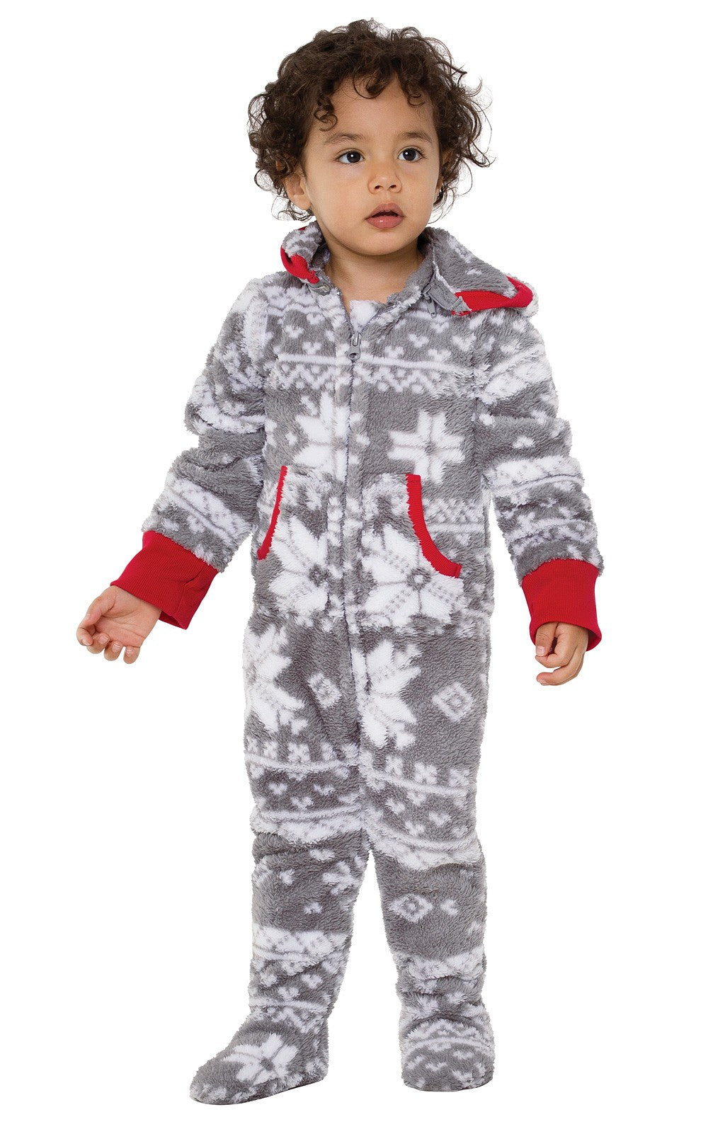 Hoodie-Footie for Toddlers - Nordic Fleece - Family Set