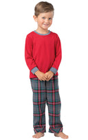 Gray Plaid Toddler Pajamas - Family Set