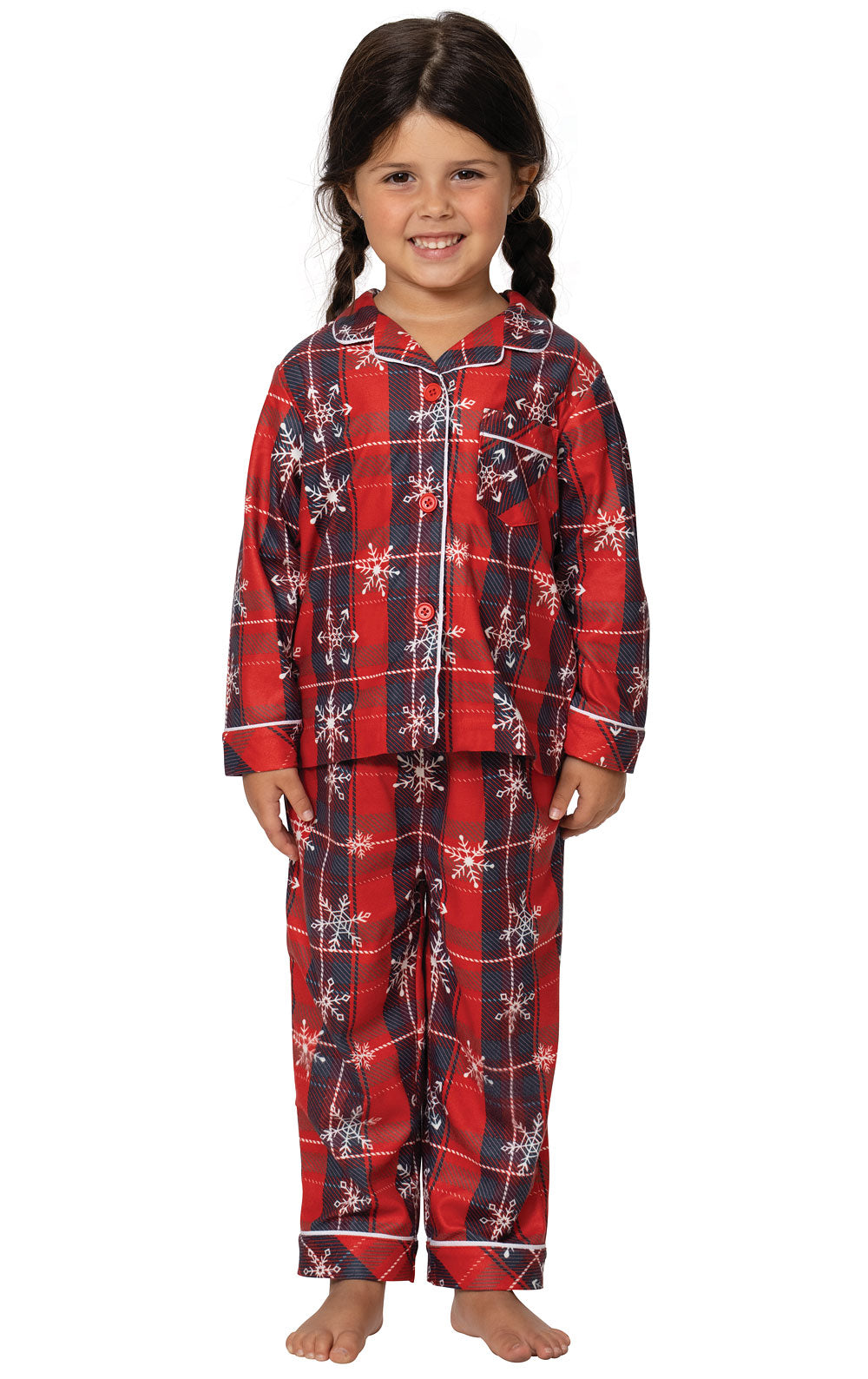 Americana Snowflake Plaid Toddler Pajamas - Final Sale