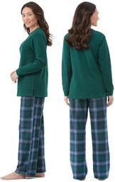 Heritage Plaid Thermal-Top Women's Pajamas