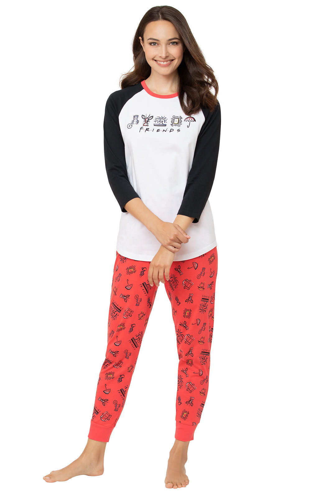 Friends Ragland Sleeve Pajamas