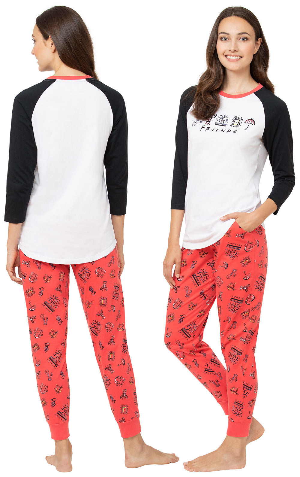 Friends Ragland Sleeve Pajamas