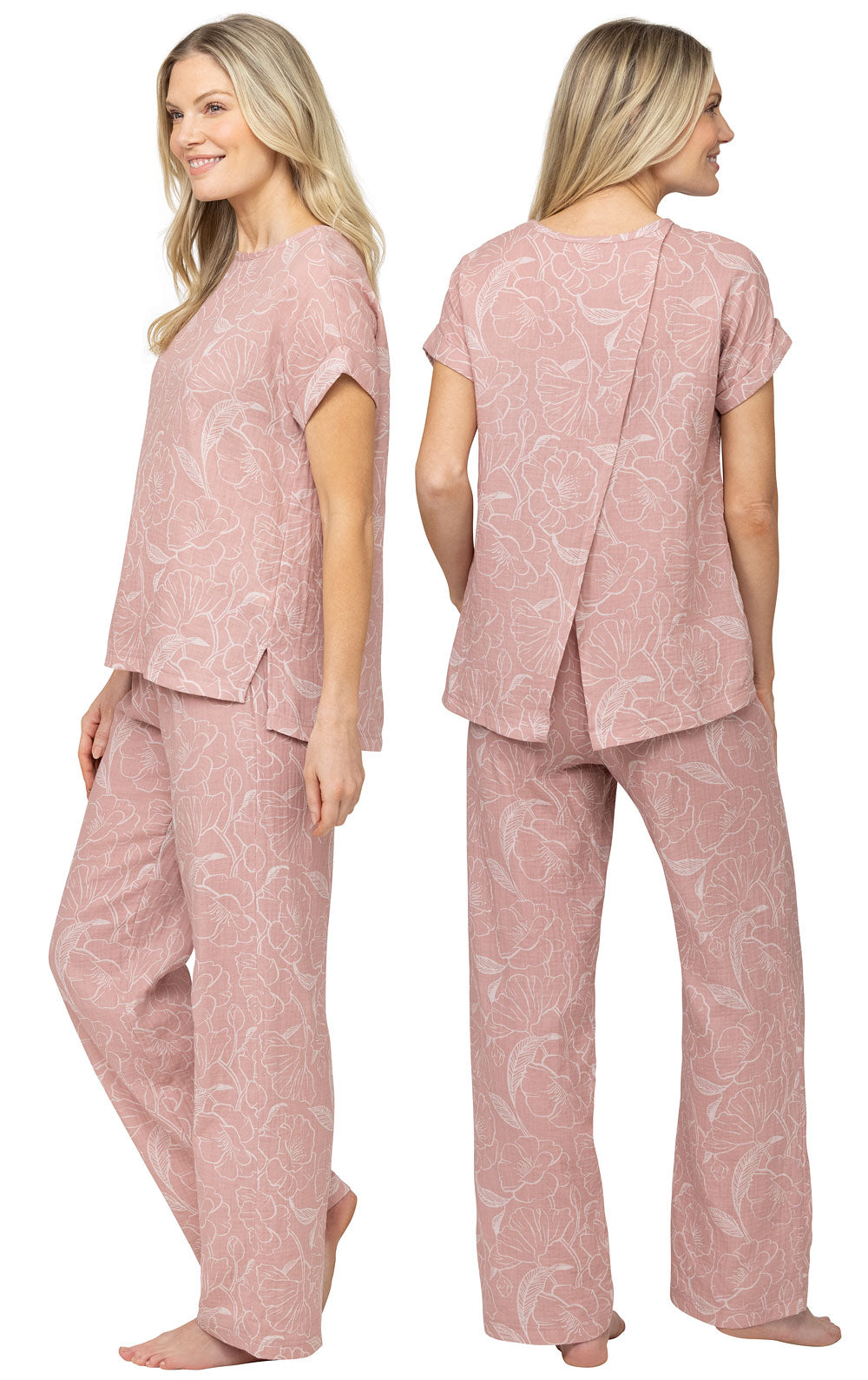 Sunday Morning Cotton Gauze Pajamas Floral