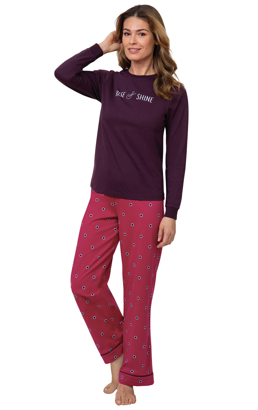 Rise & Shine Long Sleeve Graphic Pajamas