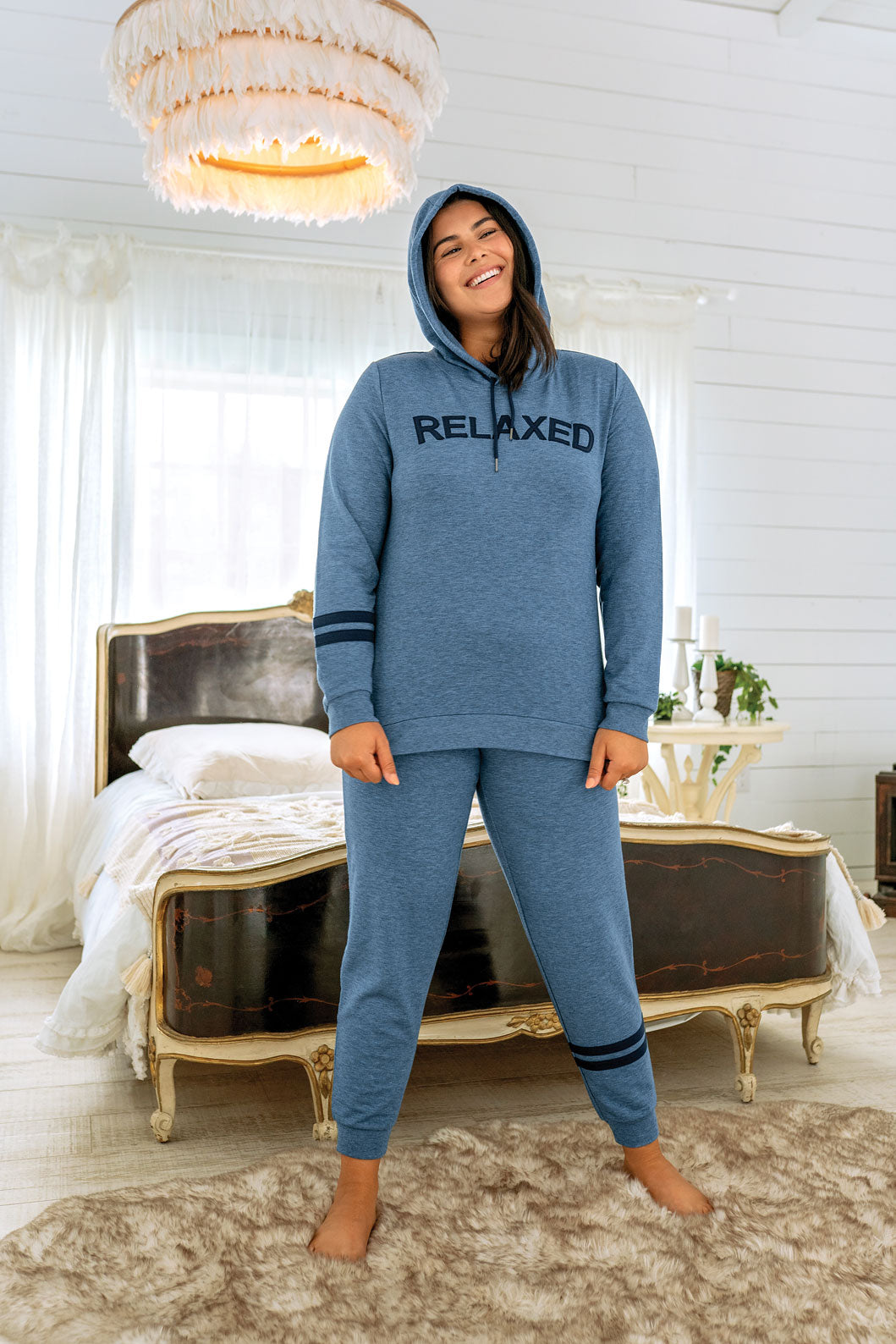 Relaxed Hooded Pullover Set - Final Sale